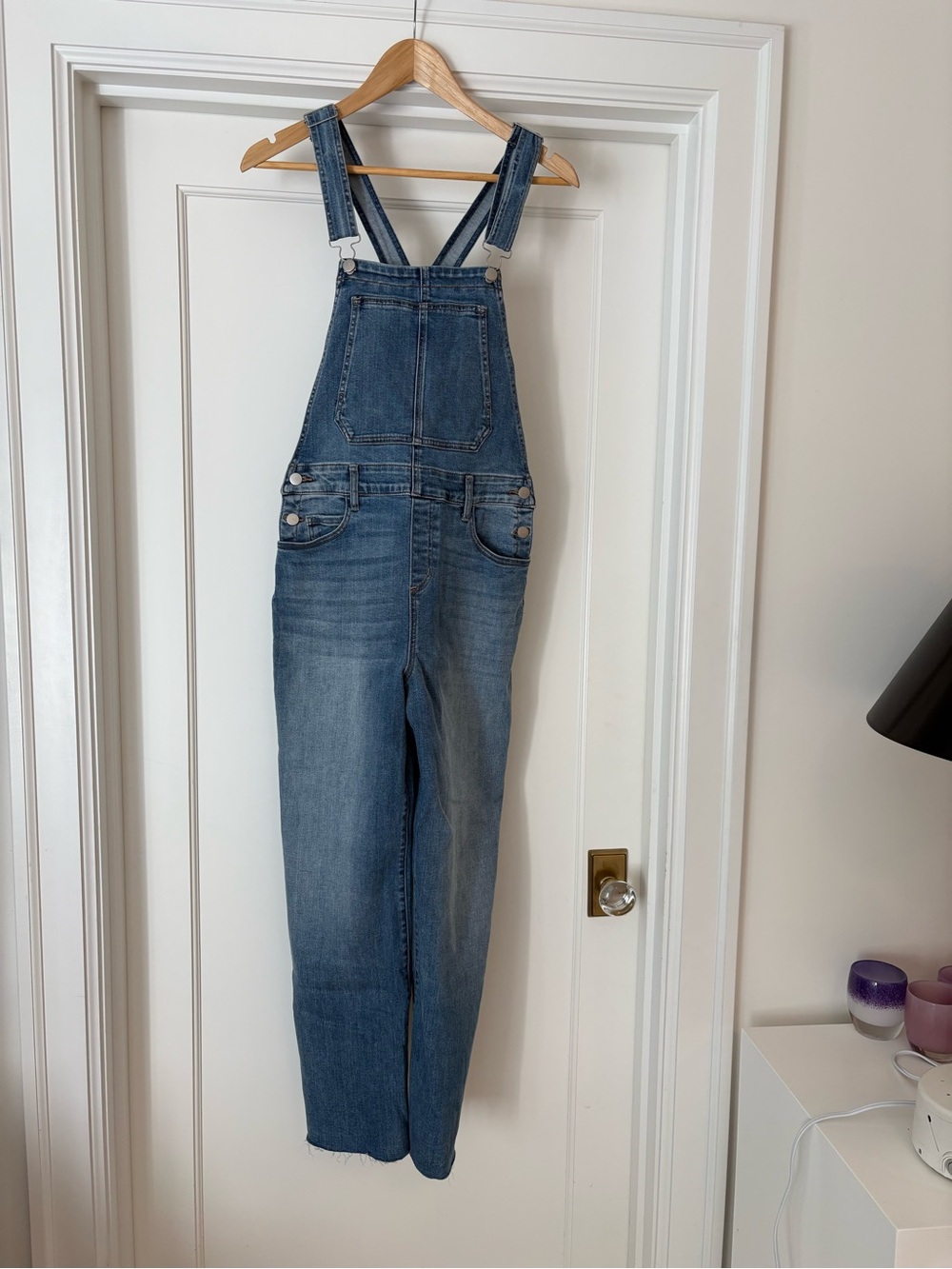 Evereve Blue Denim Bib Overalls